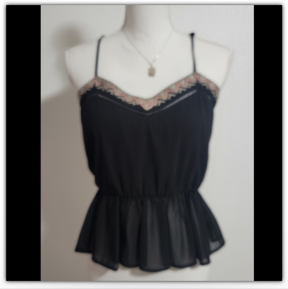 Super B Embroidered design sheer back adjustable size medium